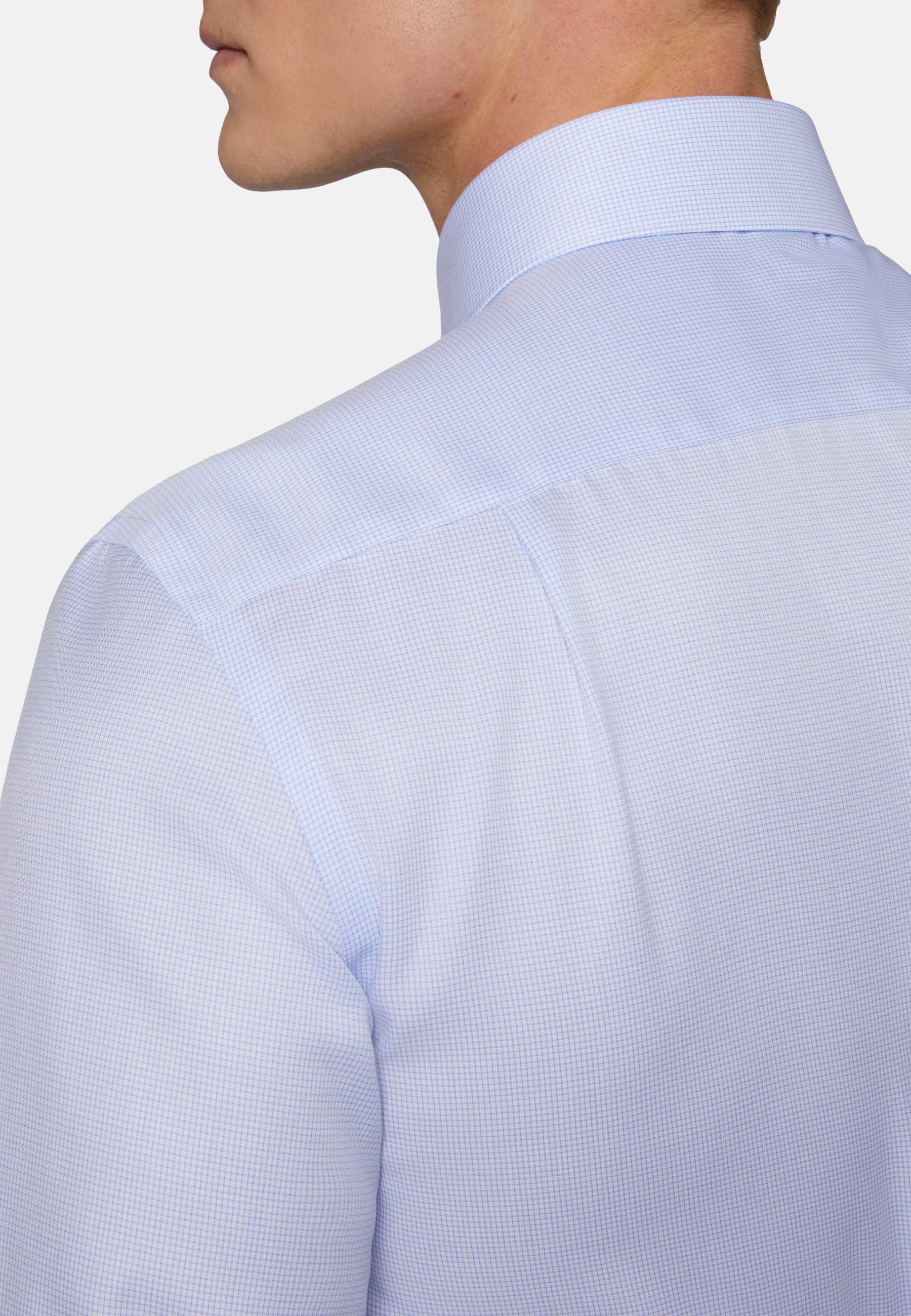 Рубашка Regular Fit голубого цвета для спорта и фитнеса – фото №  5