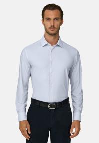 Рубашка приталенного кроя (slim fit) из эластичного нейлона B Tech с микроузором