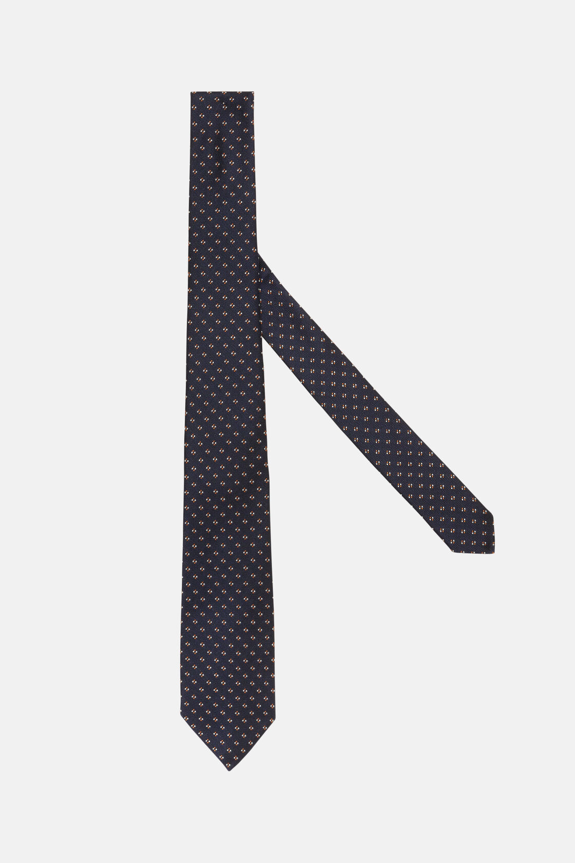 Шелковый галстук с микродизайном для спорта и фитнеса – фото №  1