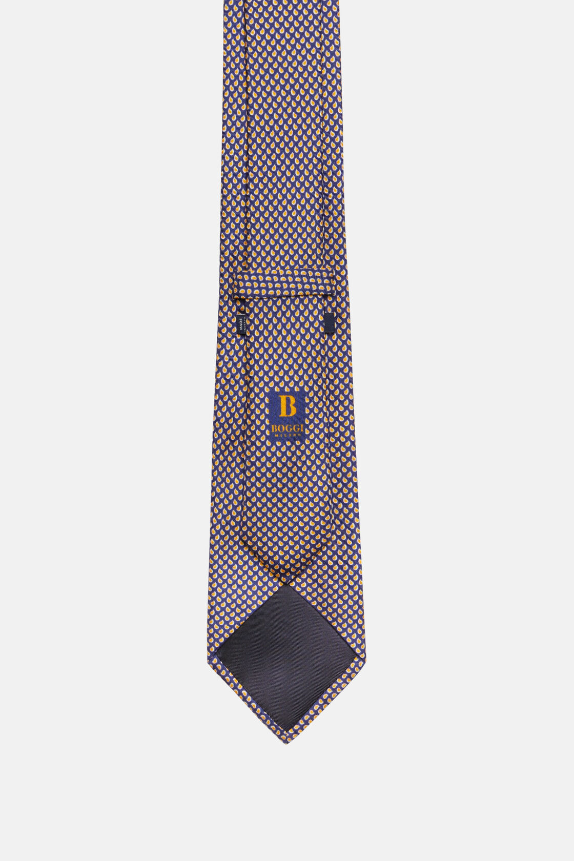 Шелковый галстук с микродизайном для спорта и фитнеса – фото №  3