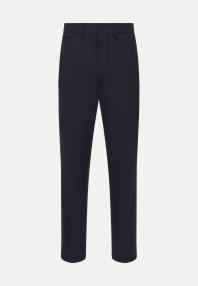 Брюки из смеси шерсти прямого кроя (straight fit)