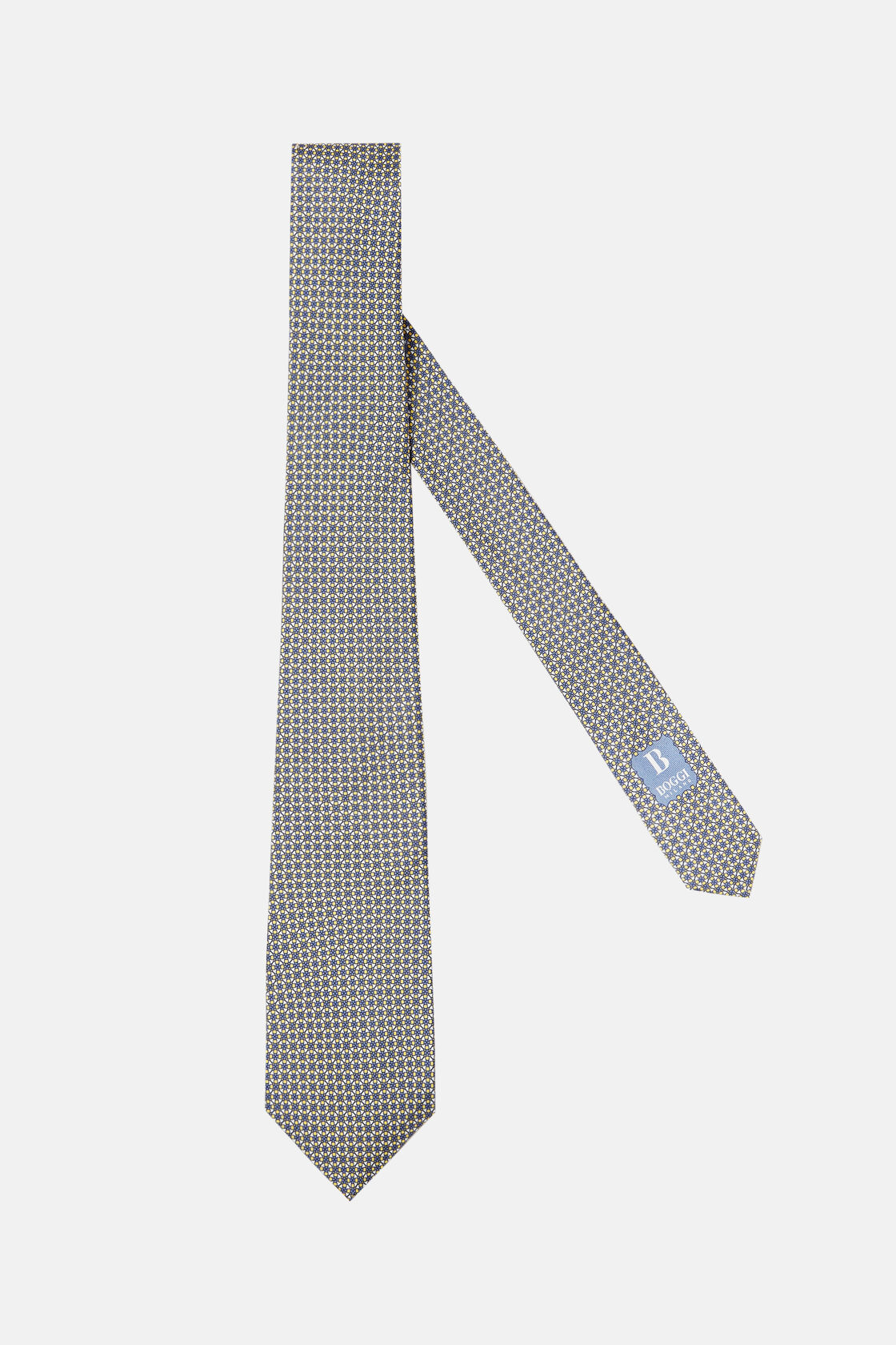 Шелковый галстук с геометрическим мотивом для спорта и фитнеса – фото №  1