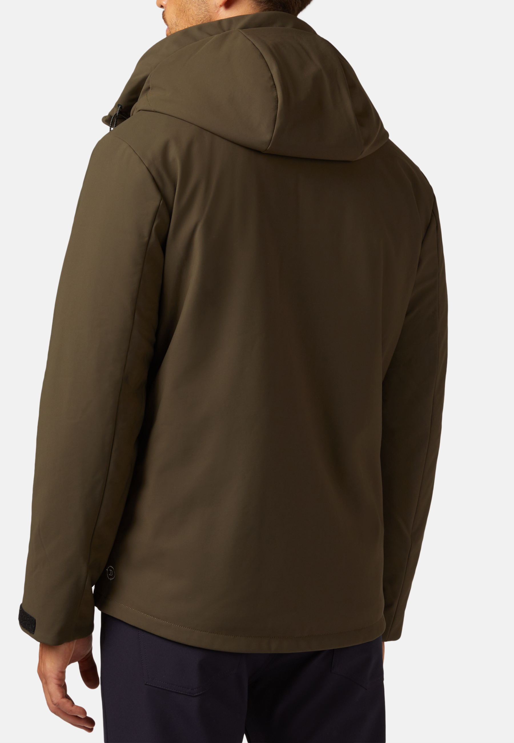 Утепленная блочная куртка из технической ткани для спорта и фитнеса – фото №  5