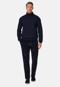 Свитер с воротником-стойкой из мериносовой шерсти