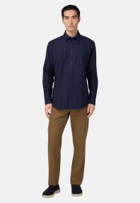 Рубашка в полоску Oxford из хлопка классического кроя