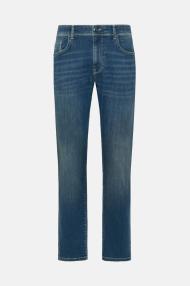 Синие джинсы из стрейч-денима