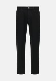 Джинсы из чёрного эластичного денима