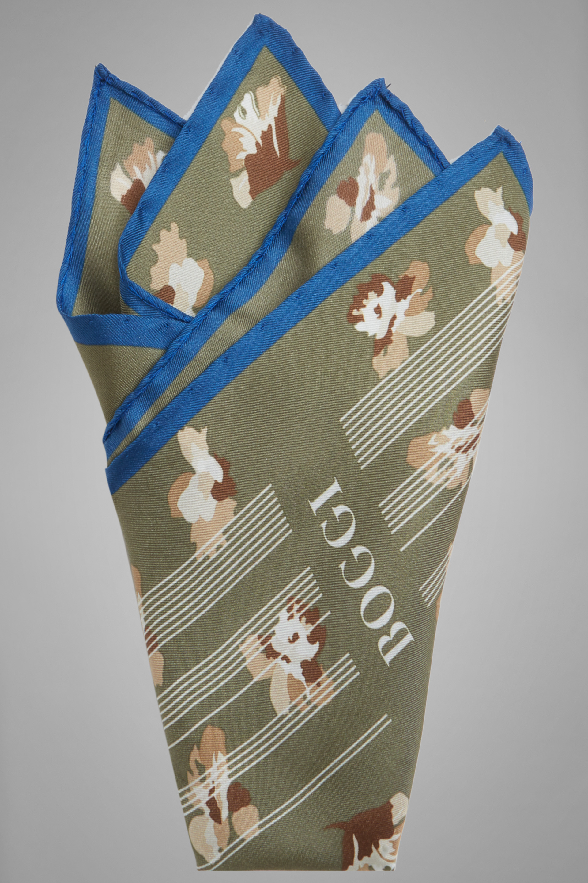 Шёлковый карманный платок с цветочным принтом для спорта и фитнеса – фото №  3