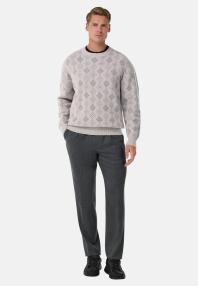 Джемпер с круглым вырезом из мериновой шерсти