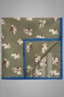 Шёлковый карманный платок с цветочным принтом