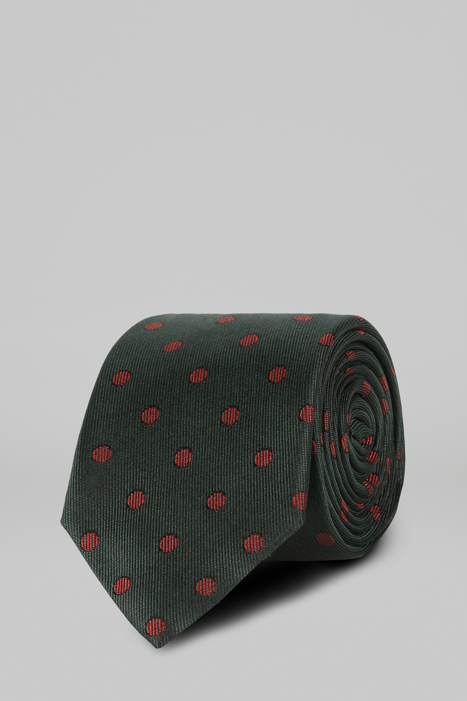 Жаккардовый галстук в горошек из шёлка для спорта и фитнеса – фото №  2