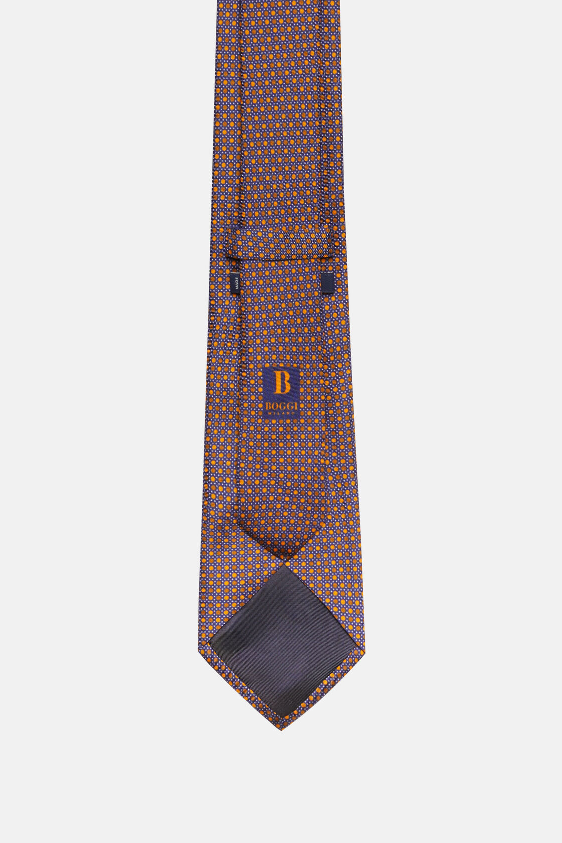 Шелковый галстук с узором в горошек для спорта и фитнеса – фото №  3