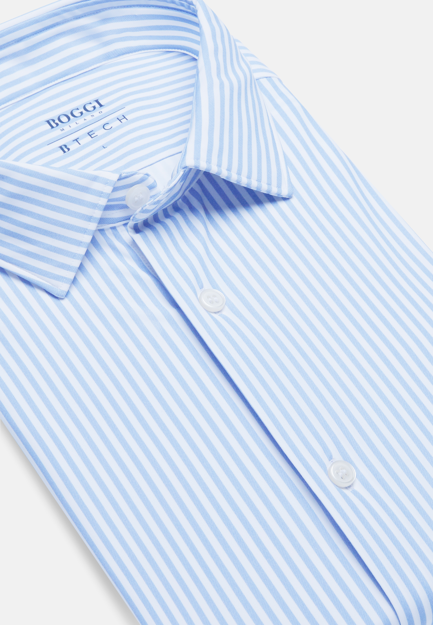 Рубашка Slim fit в полоску для спорта и фитнеса – фото №  6