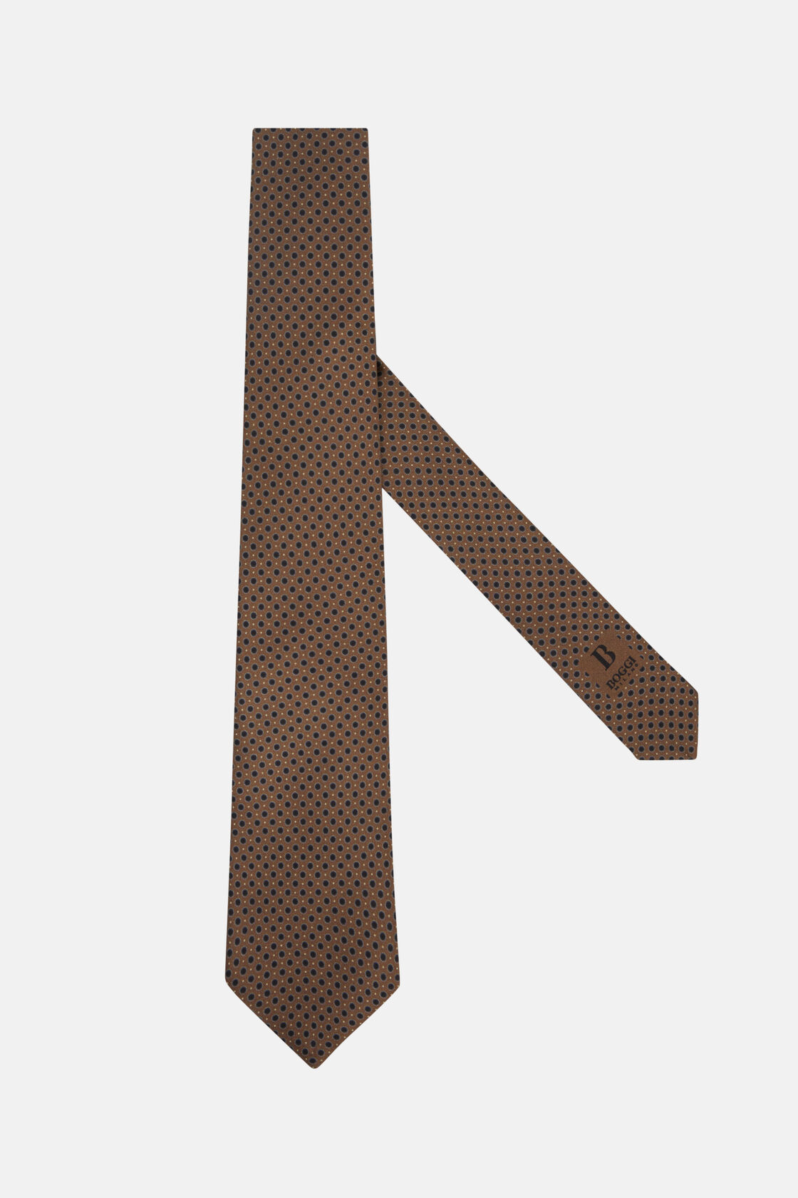 Шелковый галстук с рисунком в горошек для спорта и фитнеса – фото №  2