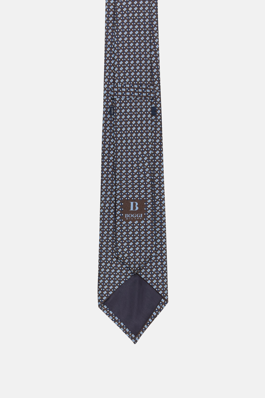 Шелковый галстук с микро узором для спорта и фитнеса – фото №  3