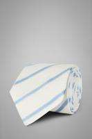 Жаккардовый галстук в диагональную полоску из шёлка