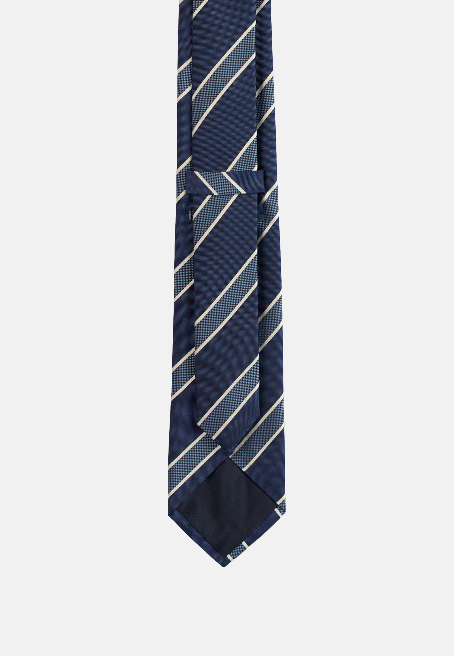 Полосатый шелковый галстук для спорта и фитнеса – фото №  3