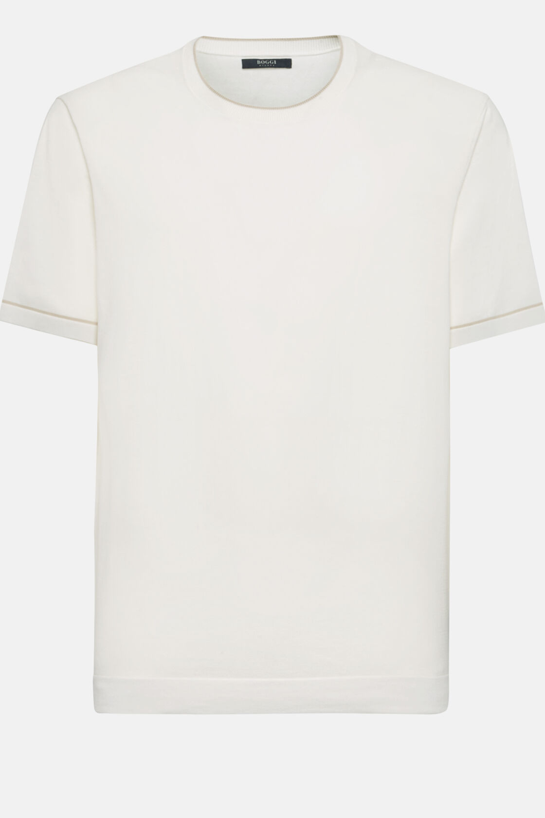 Белая футболка из хлопкового креп-трикотажа для спорта и фитнеса – фото №  6