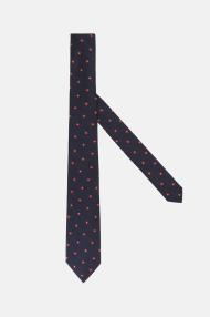 Шелковый галстук с цветочным рисунком