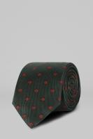 Жаккардовый галстук в горошек из шёлка