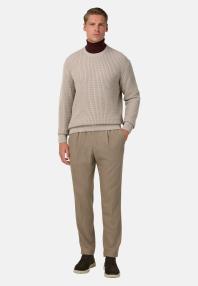 Джемпер с круглым вырезом из мериносовой шерсти