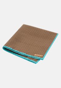 Шёлковый платок для нагрудного кармана с микро-геометрическим узором