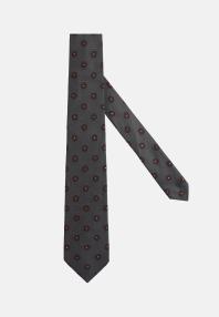 Шелковый галстук с микроузором