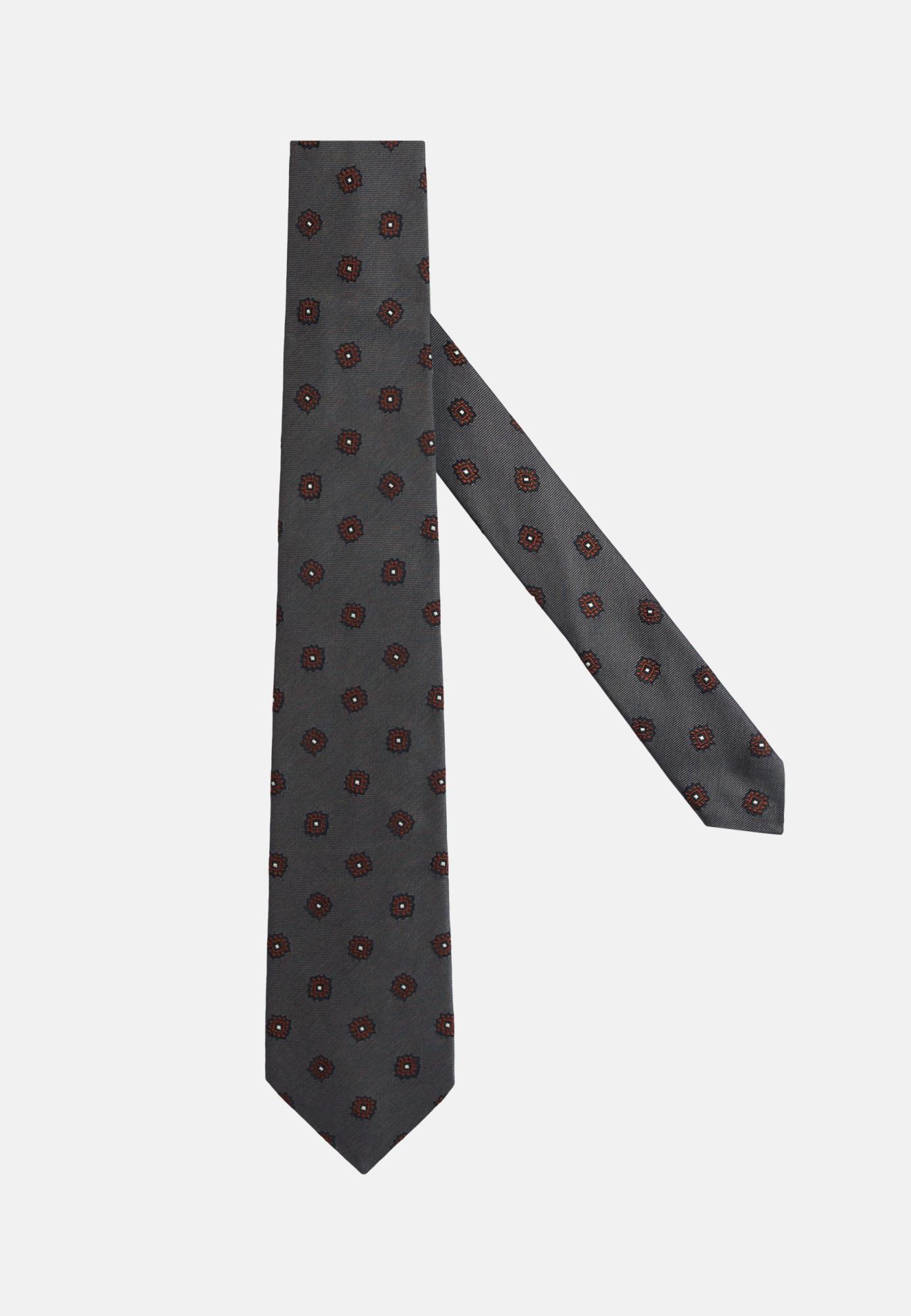 Шелковый галстук с микроузором для спорта и фитнеса – фото №  1