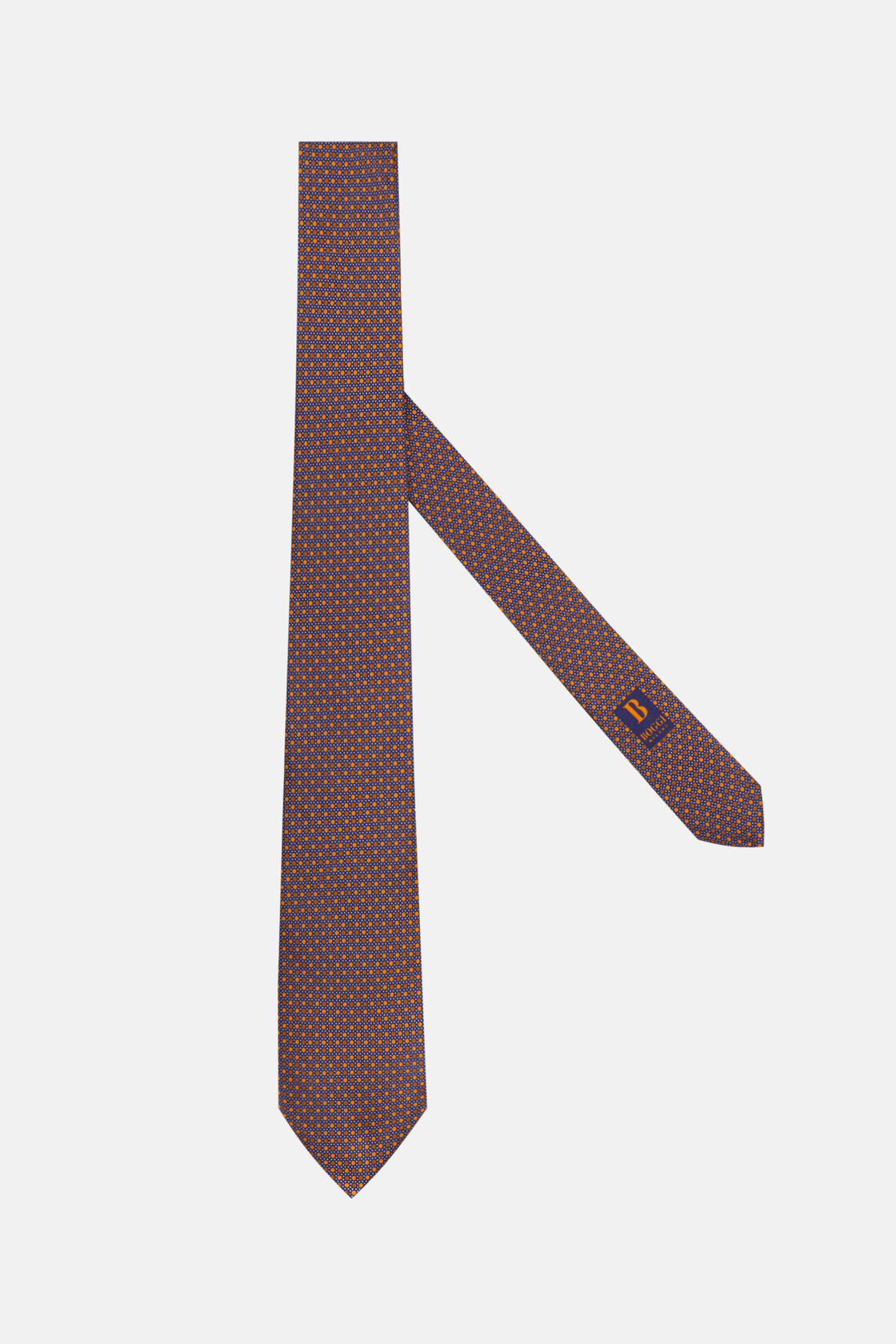 Шелковый галстук с узором в горошек для спорта и фитнеса – фото №  2