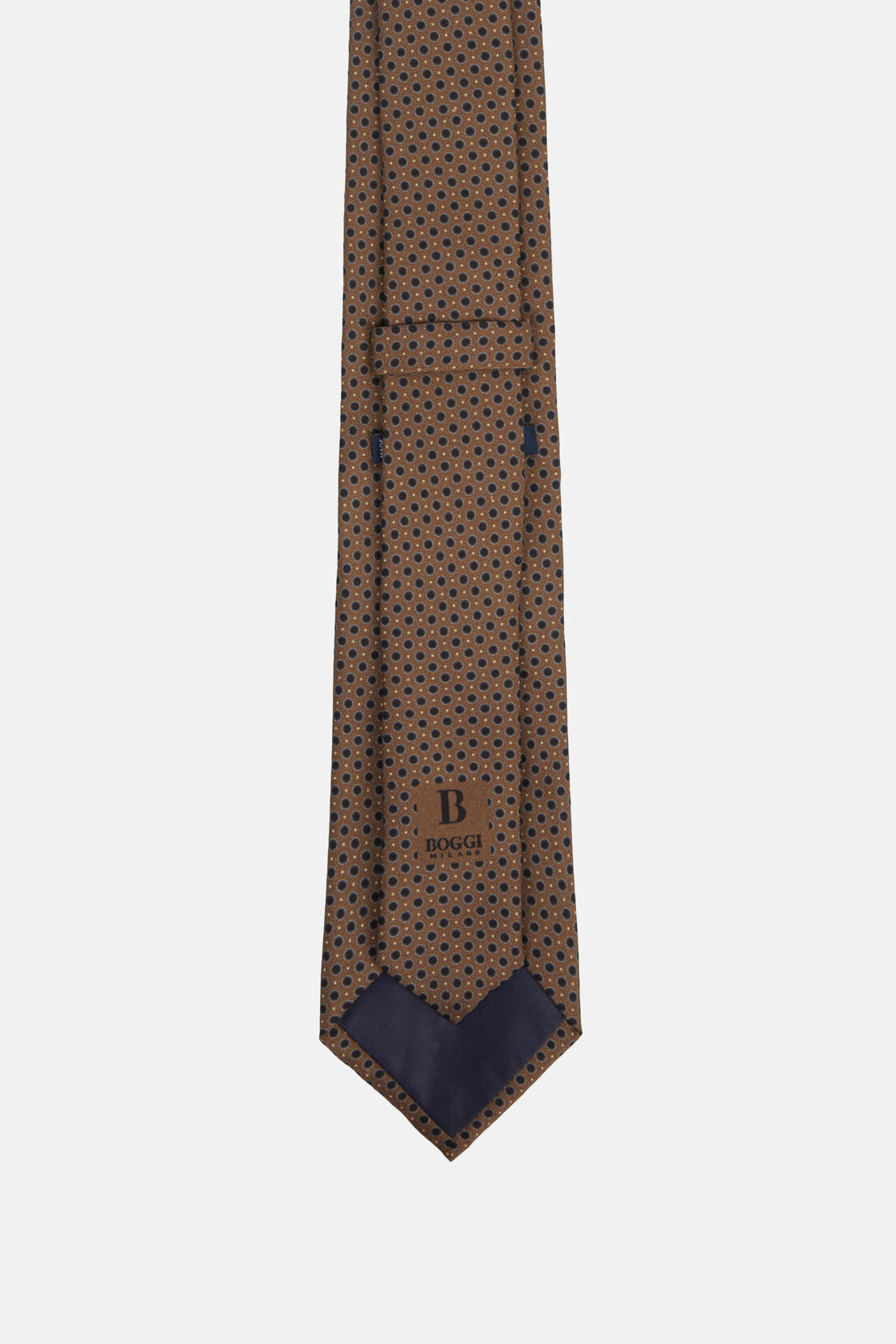 Шелковый галстук с рисунком в горошек для спорта и фитнеса – фото №  3