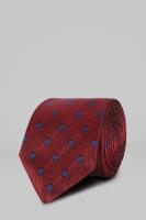Жаккардовый галстук в горошек из шёлка
