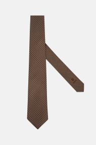 Шелковый галстук с рисунком в горошек