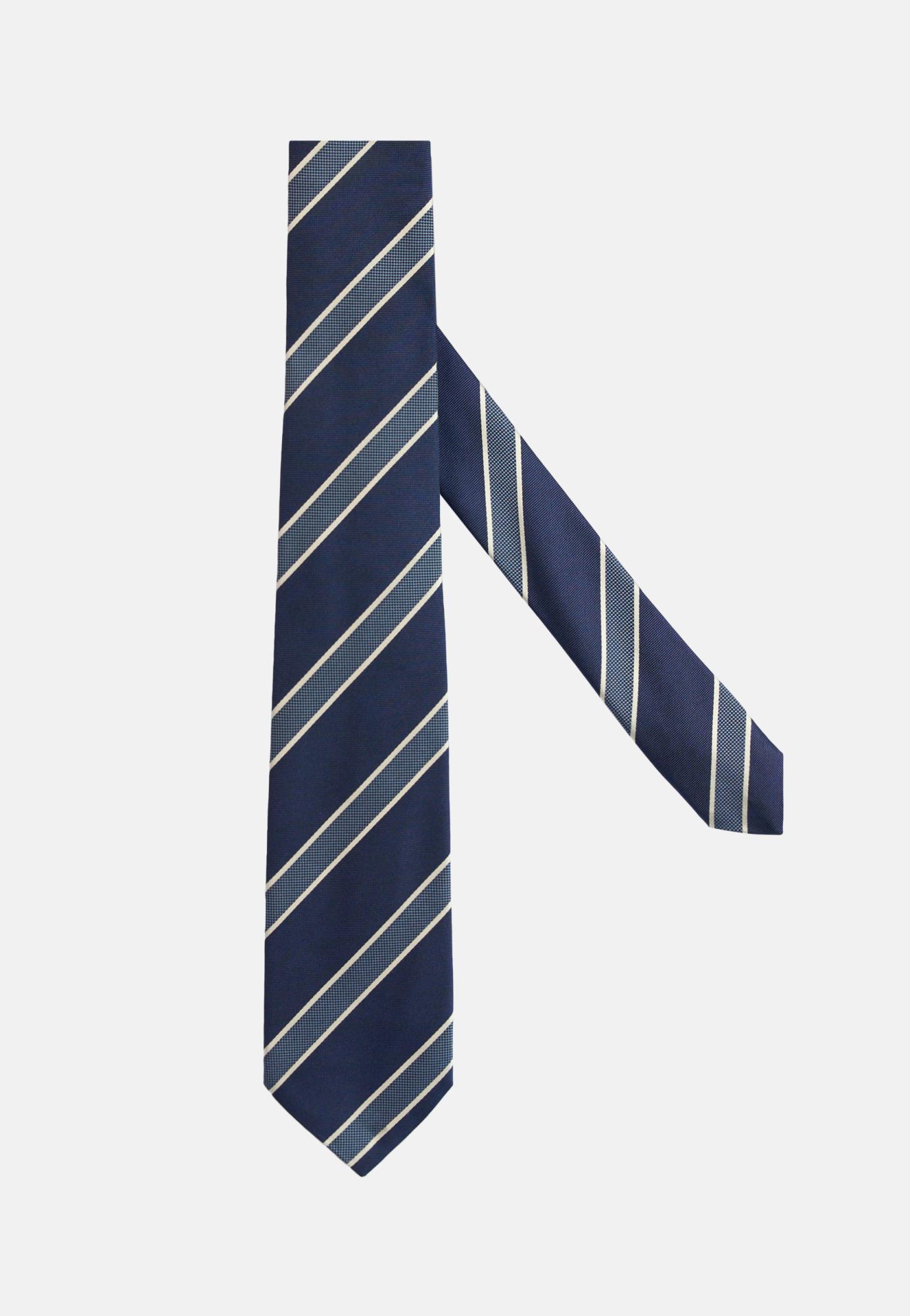 Полосатый шелковый галстук для спорта и фитнеса – фото №  1