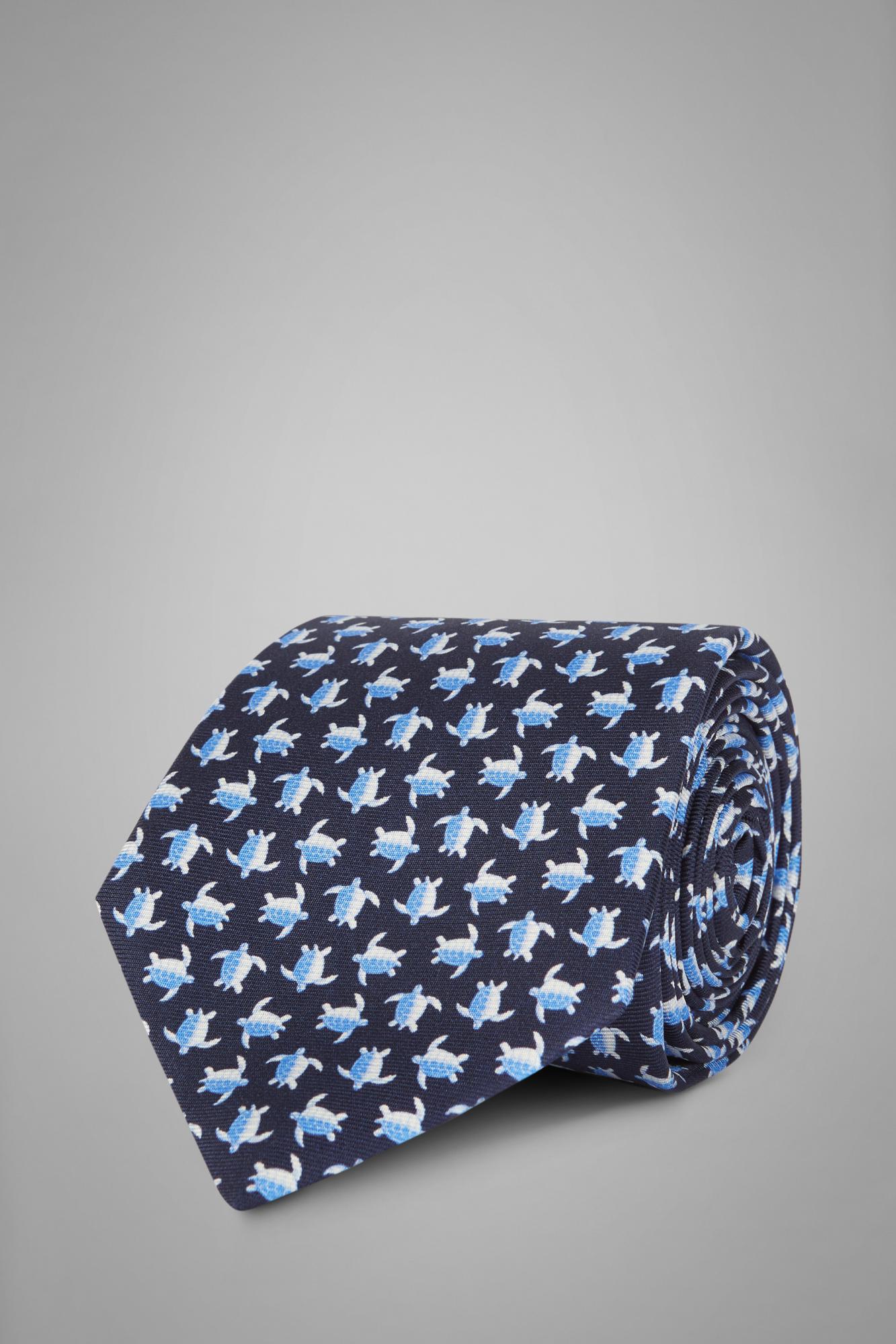 Шёлковый галстук с принтом «черепашки» для спорта и фитнеса – фото №  1