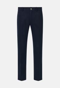 Брюки из эластичного хлопка приталенные (slim fit)