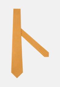Галстук из шёлка с геометрическим узором