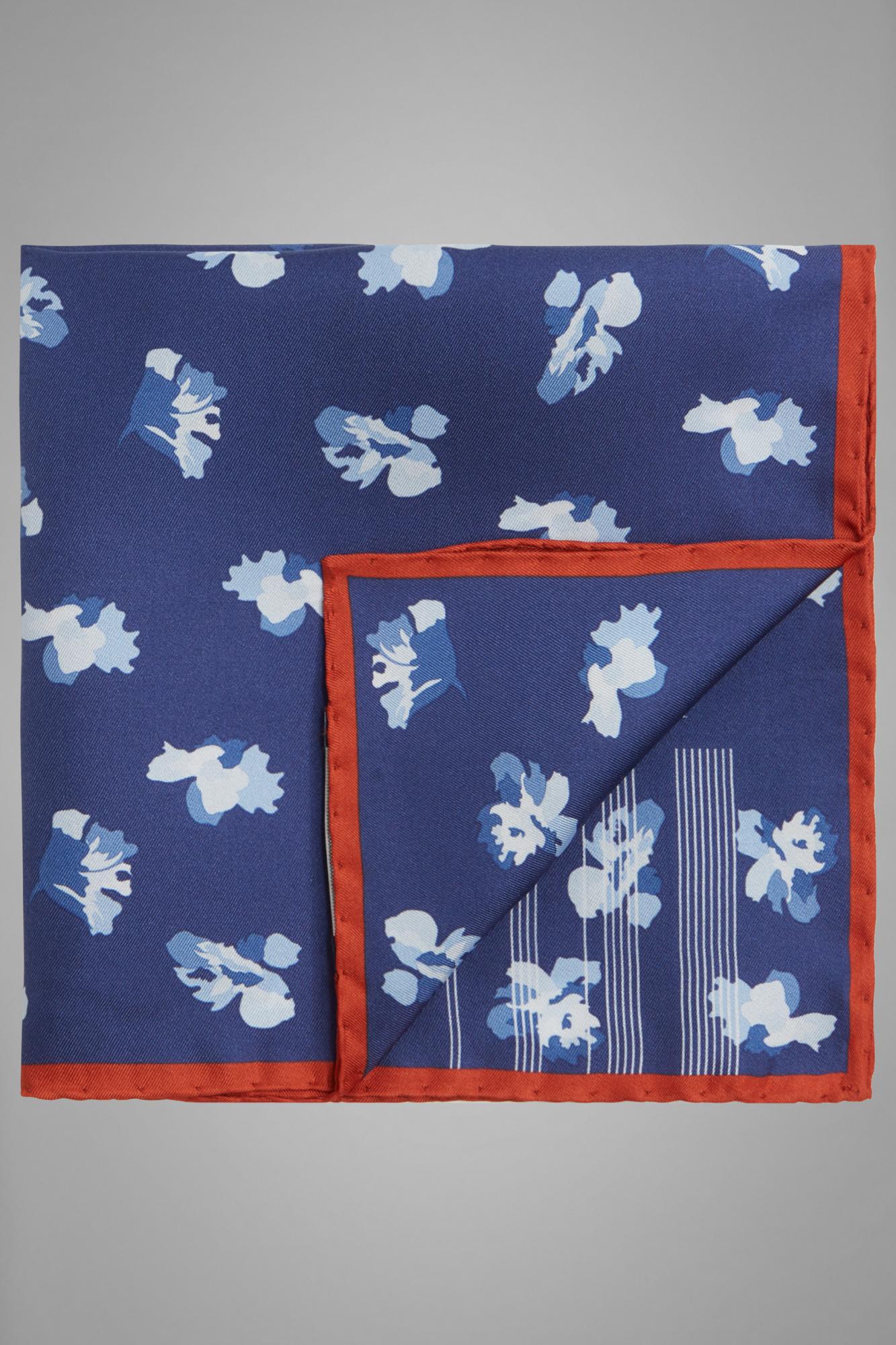 Шёлковый карманный платок с цветочным принтом для спорта и фитнеса – фото №  1