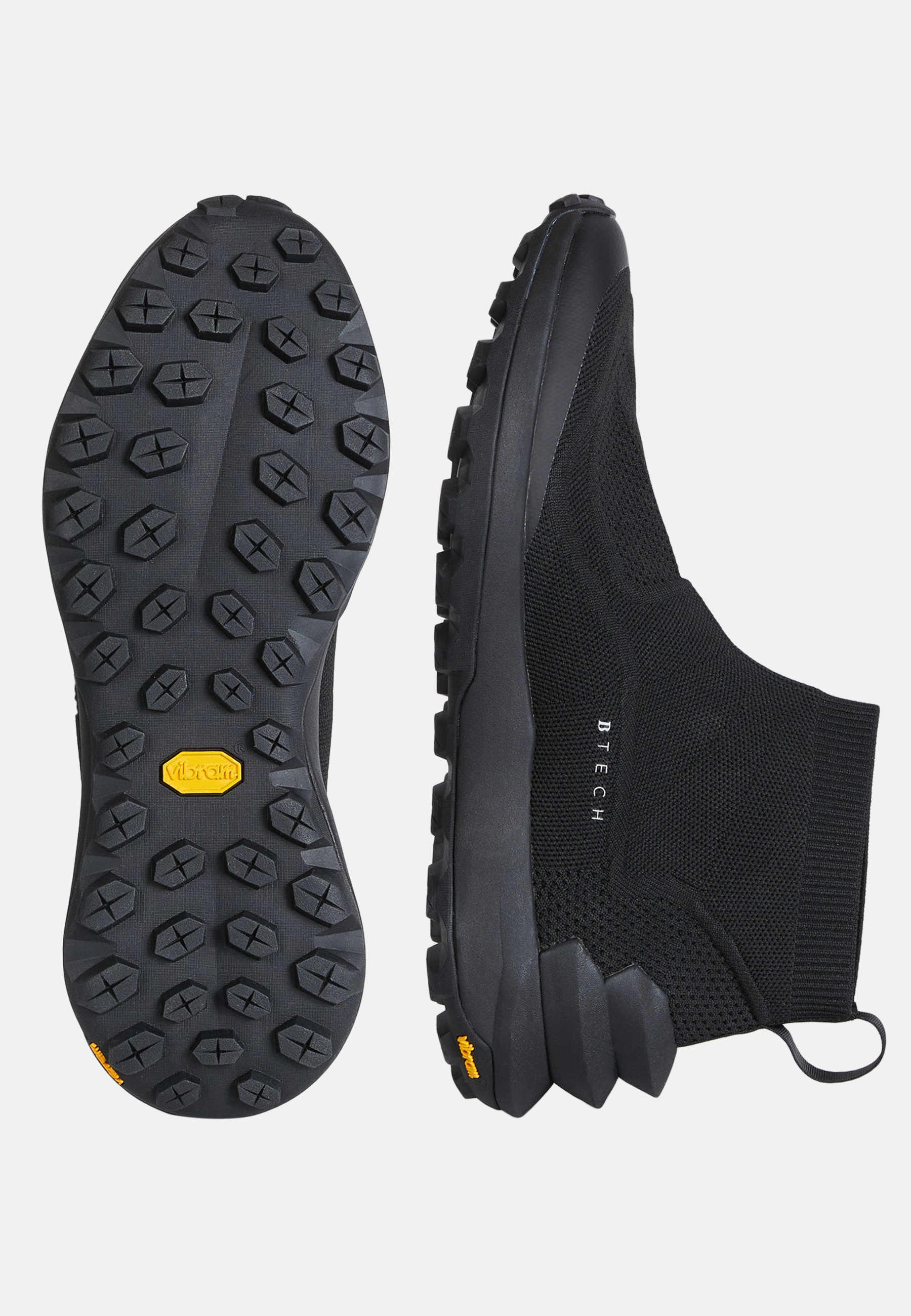 Черные кроссовки с высоким берцем из переработанных материалов для спорта и фитнеса – фото №  4