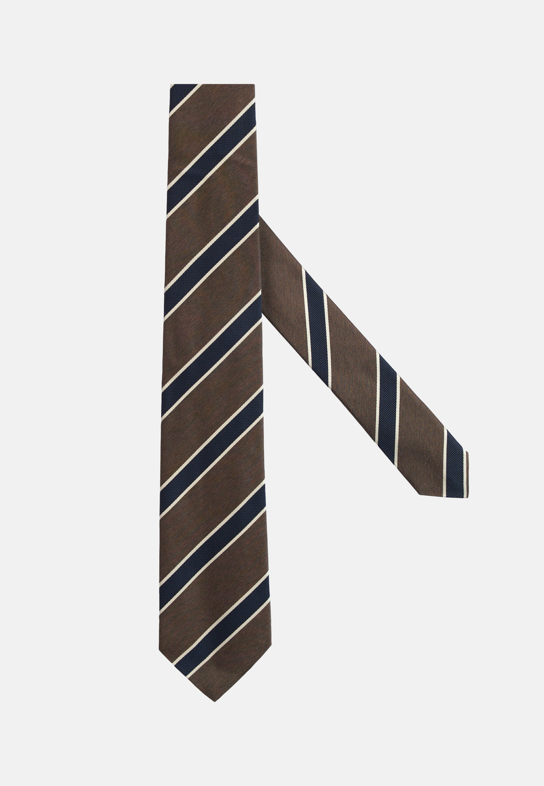 Полосатый шелковый галстук для спорта и фитнеса – фото №  2