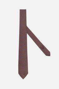 Шелковый галстук с узором в горошек