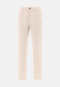 Брюки из эластичного велюра приталенные (slim fit)