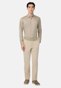 Рубашка прямого кроя из хлопка и шёлка