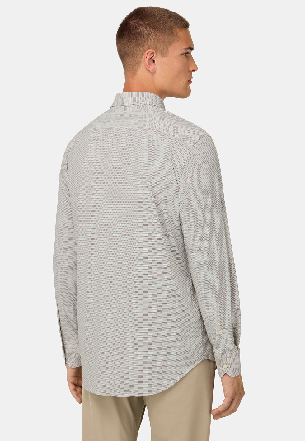 Рубашка из эластичного нейлона Slim fit для спорта и фитнеса – фото №  4