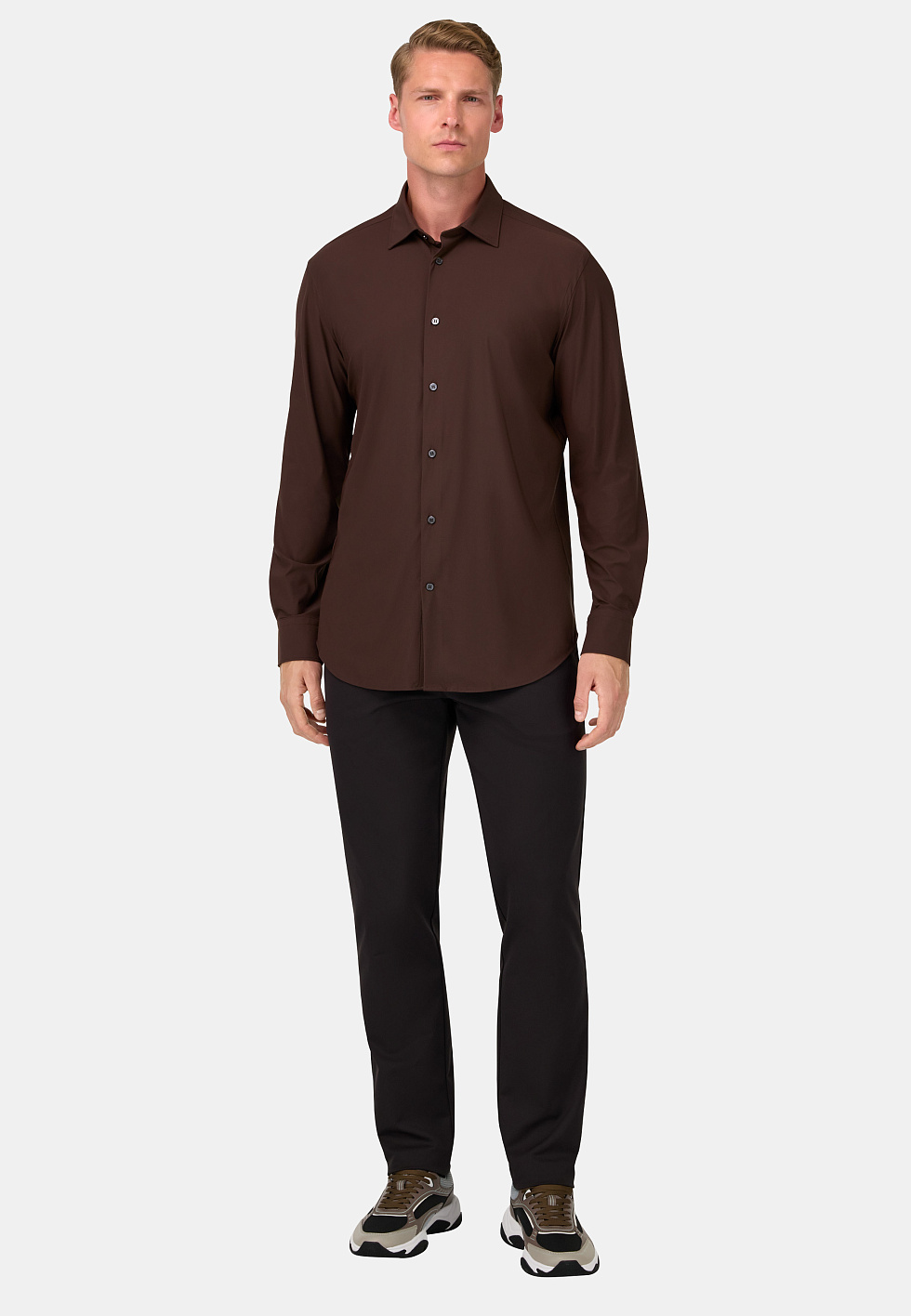 Рубашка B Tech из стрейч-нейлона Slim Fit для спорта и фитнеса – фото №  2