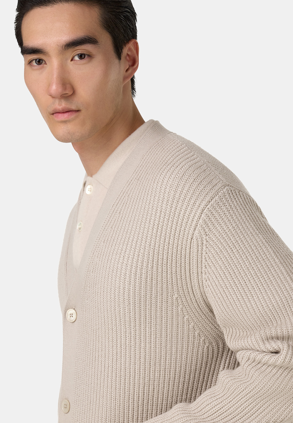 Вязаный кардиган из мериносовой шерсти для спорта и фитнеса – фото №  5