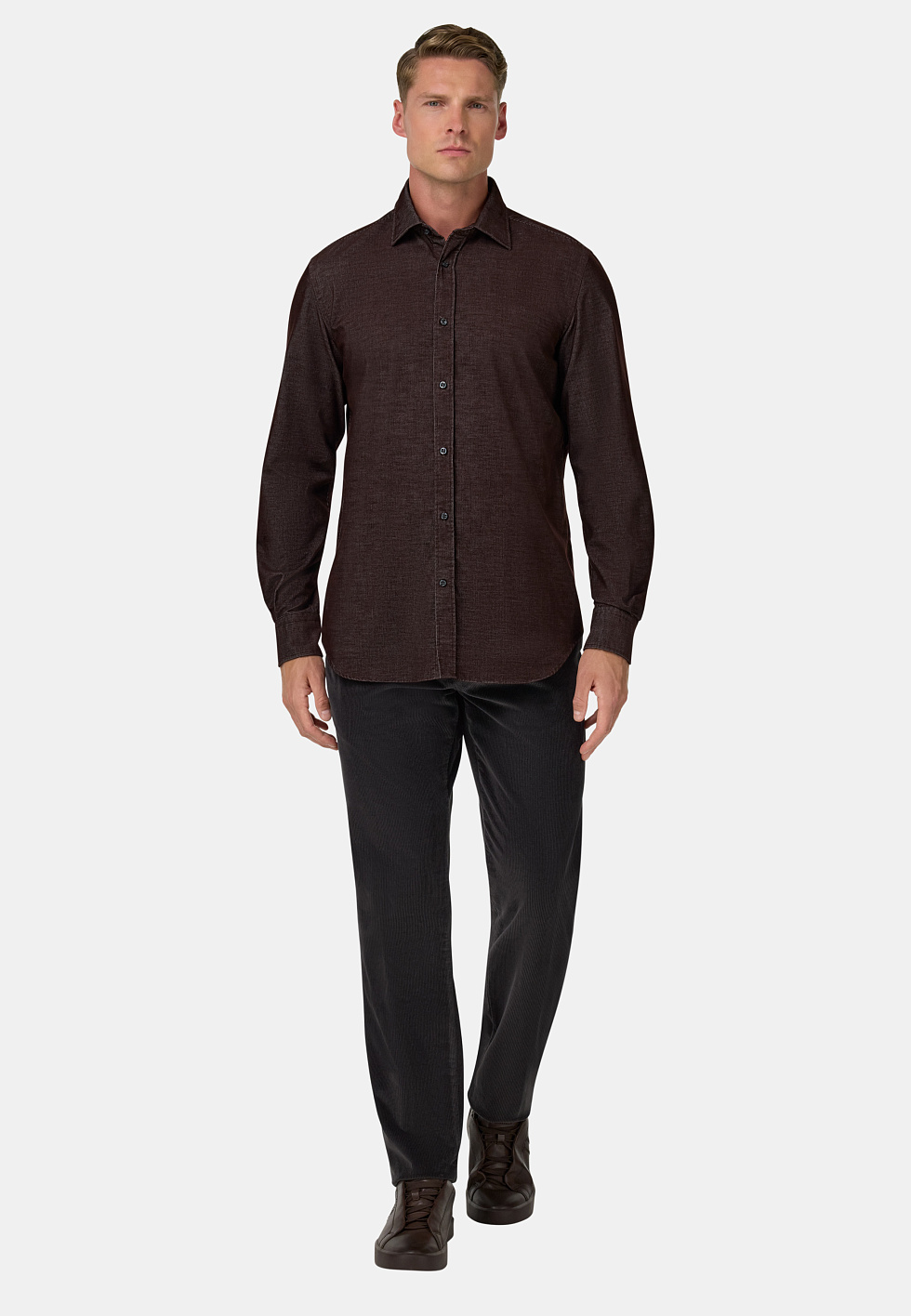 Брюки из эластичного велюра Slim fit для спорта и фитнеса – фото №  4