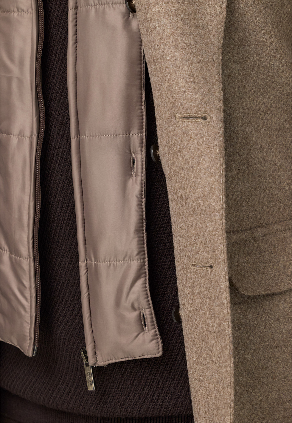 Пиджак из смесовой шерсти с жилетом для спорта и фитнеса – фото №  5