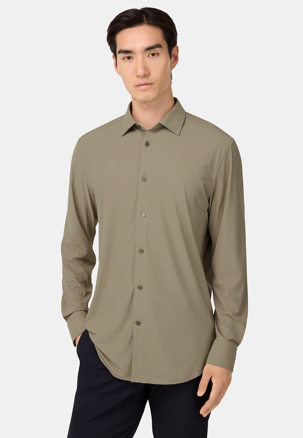 Рубашка B Tech из стрейч-нейлона Slim Fit для спорта и фитнеса – фото №  3