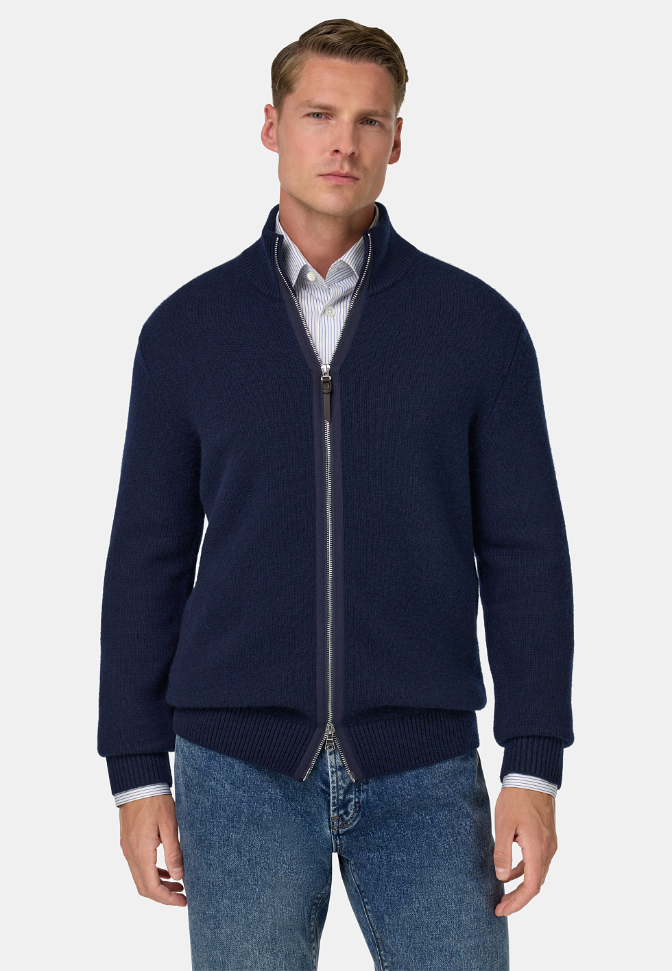 Кардиган на молнии из кашемира для спорта и фитнеса – фото №  3