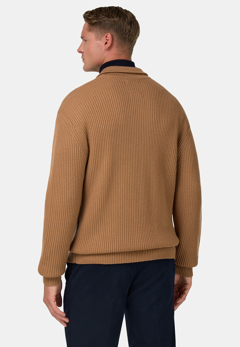 Вязаный кардиган из мериносовой шерсти для спорта и фитнеса – фото №  4